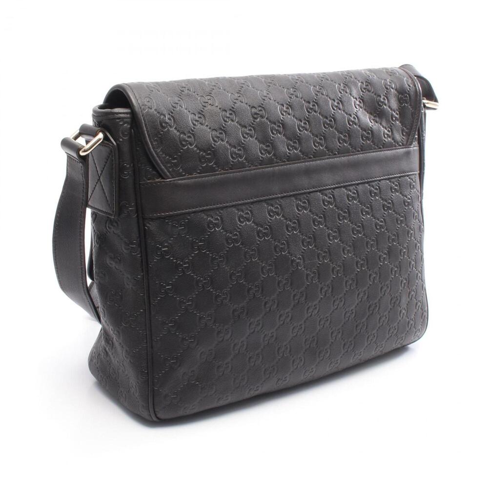 GUCCI Black Leather Shoulder Bag - Picture 2 of 4